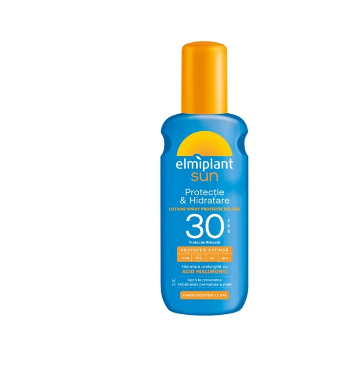Lotiune Spray Optimum 200 ml Acid Hialuronic SPF30 Elmiplant Sun